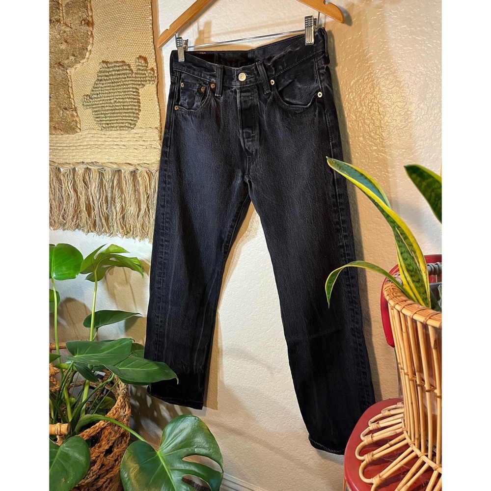 Washed black Levi’s